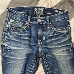 Salvage 30R mens medium wash jean